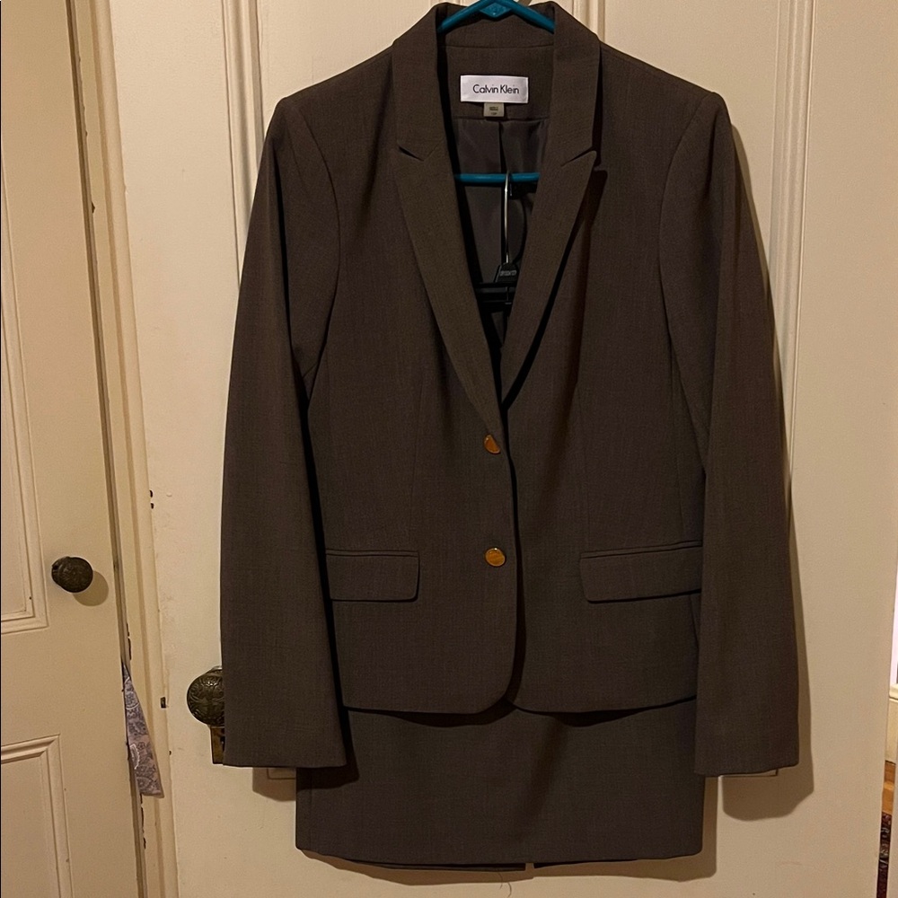 Calvin Klein Dark Brown Suit Set